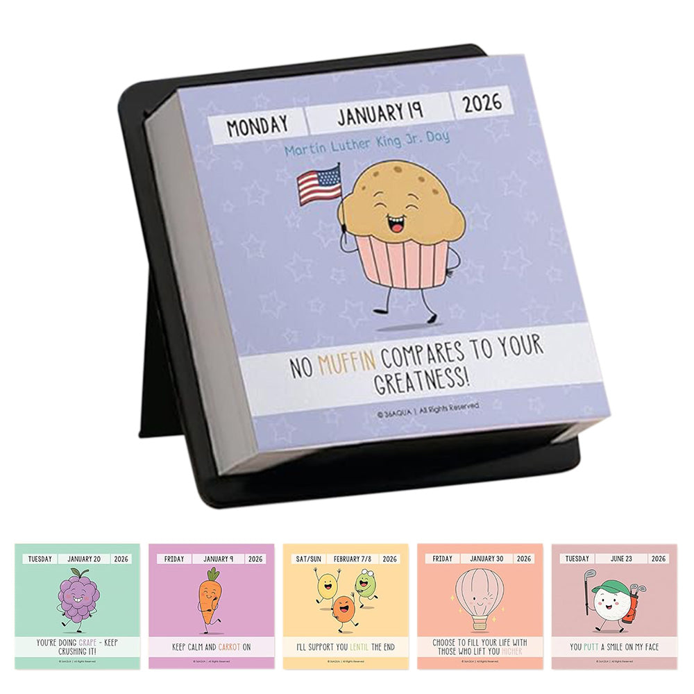 Funny Pun Calendar Humor Christmas Gift for Friends Family Coworkers