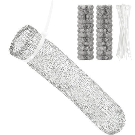 24Pcs Stainless Steel Washing Machine Drain Filter - Universal Drain Filter with Cable Ties