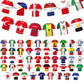 Soccer Jersey Bunting Flags – 49 Country Designs Football Party Decoration