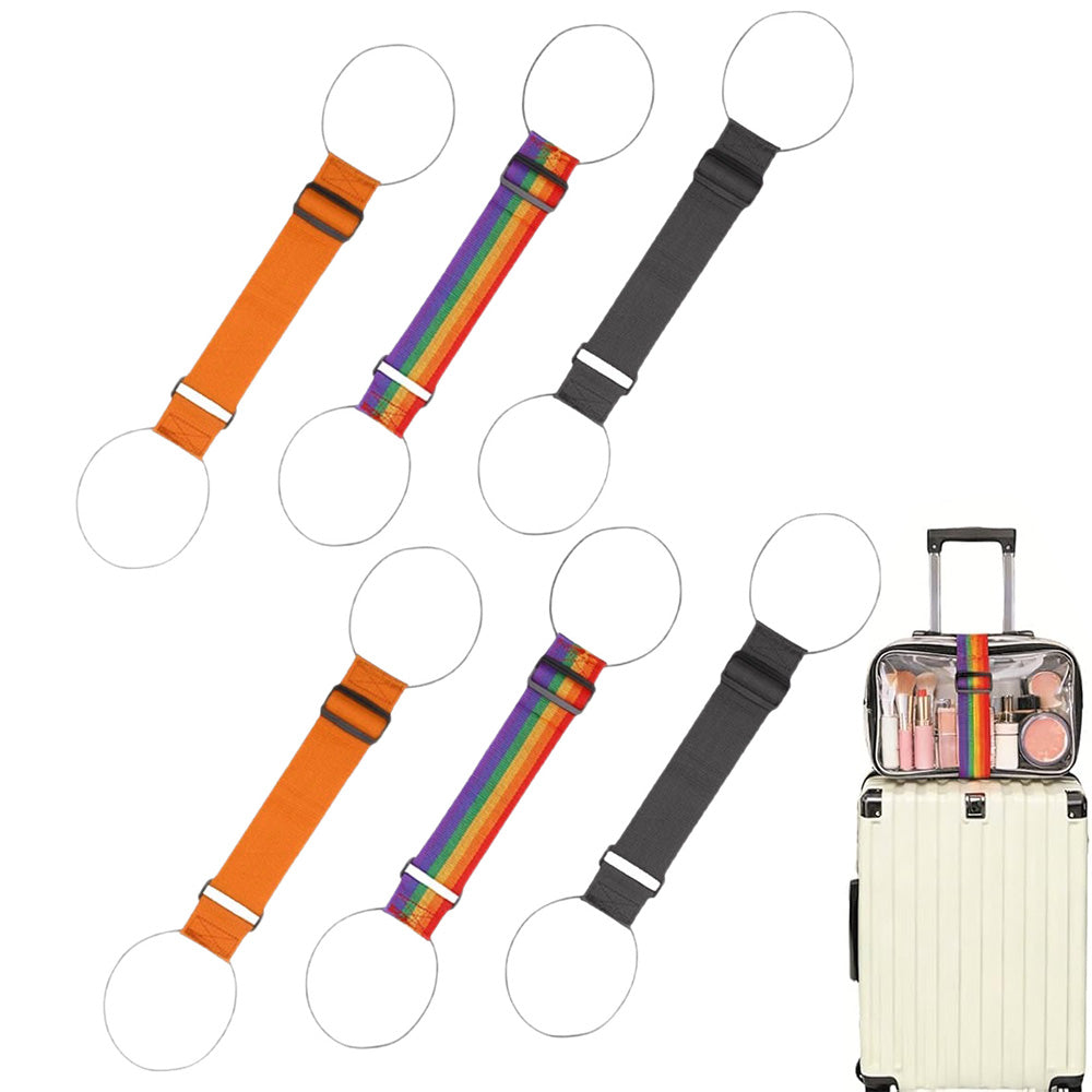 6 Pack Luggage Straps Elastic Bungee Connector Tie Down Strap