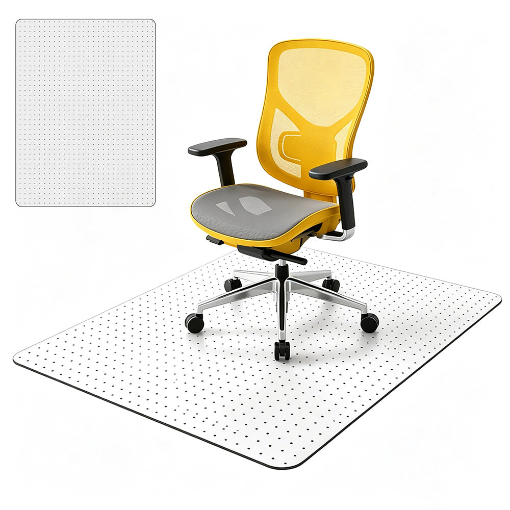 Clear PVC Office Chair Mat for Carpet with Anti-Slip Studs for Office Study Gaming Room