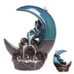 Moon Backflow Incense Holder Ceramic Waterfall Incense Burner For Home Decoration