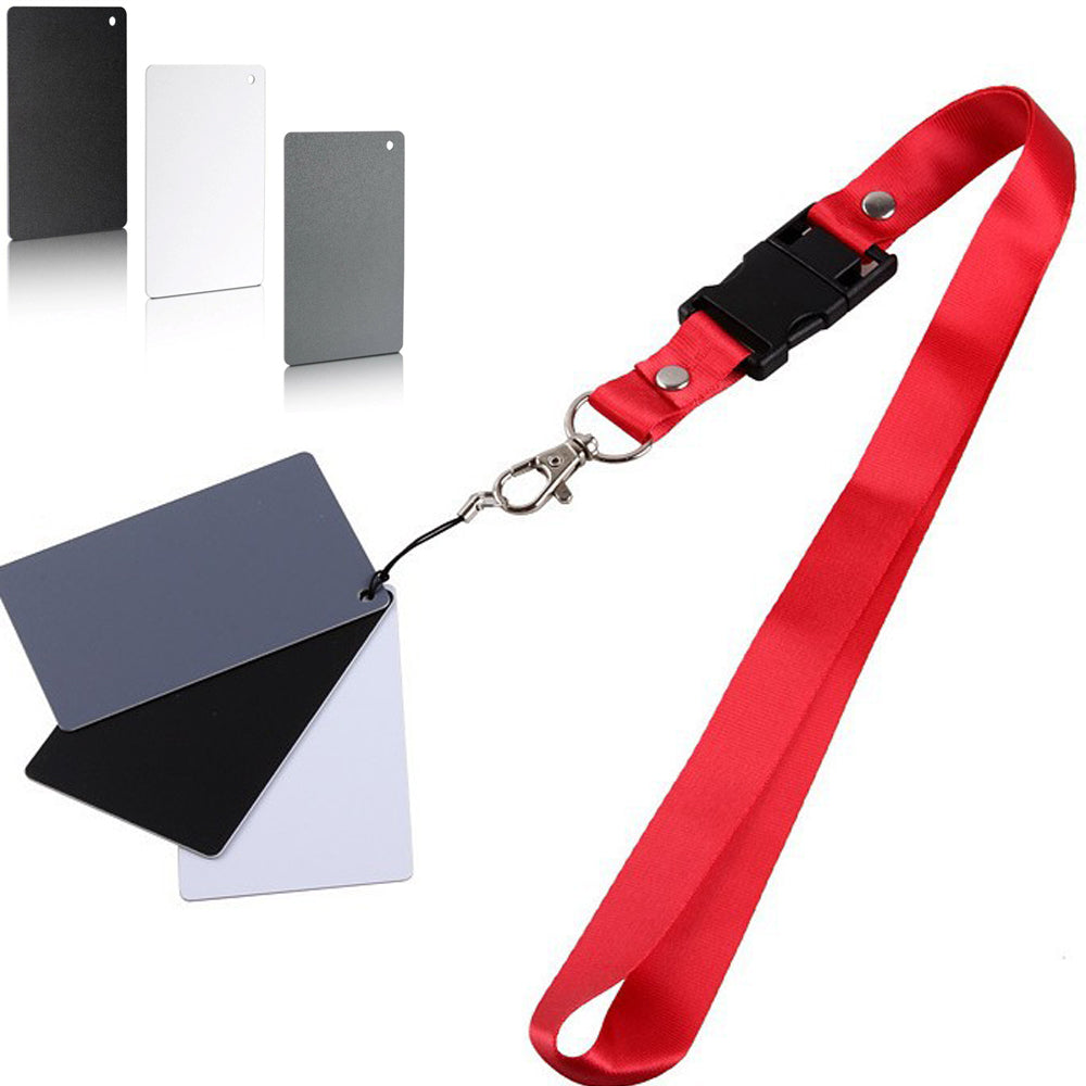 2 Set White Balance Cards 18 Percent Exposure Kit for Camera Calibration