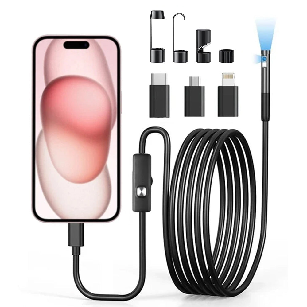 1080P 5m Endoscope Camera with 8 LED Lights