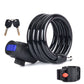 Anti-theft Security Bike Cable Lock Bicycle Lock With Bracket And 2pcs Keys