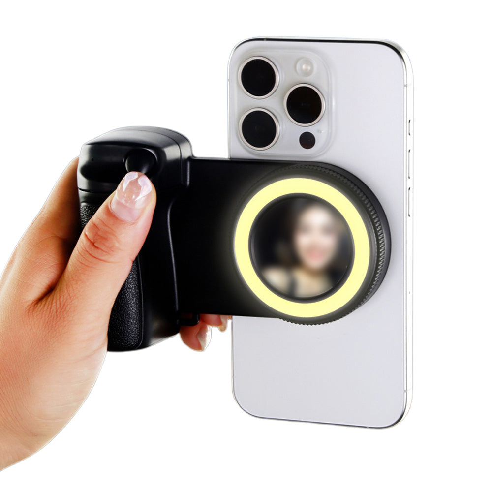 Fun Shot Phone Camera Shutter Grip With Bluetooth Remote For iPhone Android