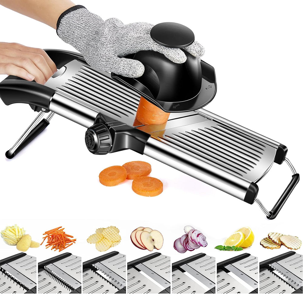 Stainless Steel Adjustable Mandoline Food Slicer for Kitchen