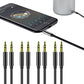 4 Pack 3.5mm AUX Audio Cables for Phones Computers Speakers