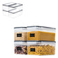 4Pcs Airtight Square Food Storage Container