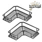2 Piece Carbon Steel Adhesive Corner Shower Caddy Set for Bathroom