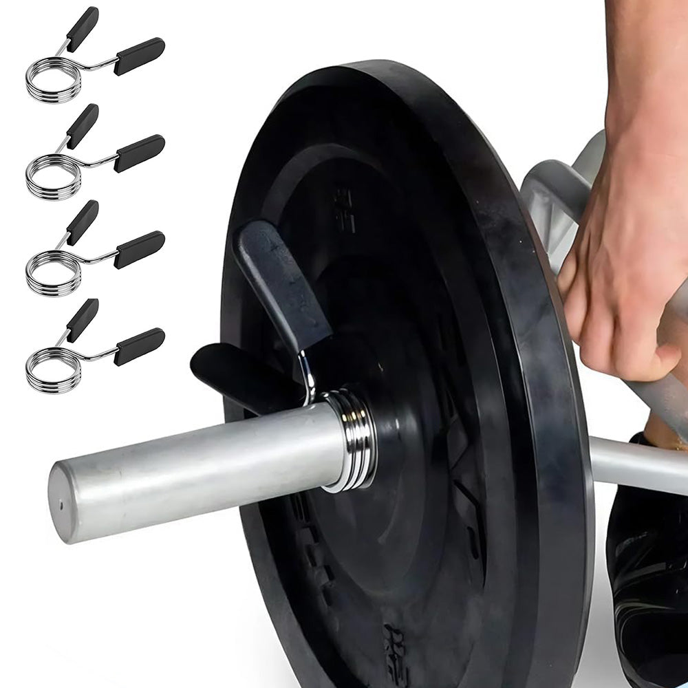 4 Pack 25mm Barbell Spring Clips Gym Weight Lifting Clamps for Dumbbell Bar Lock