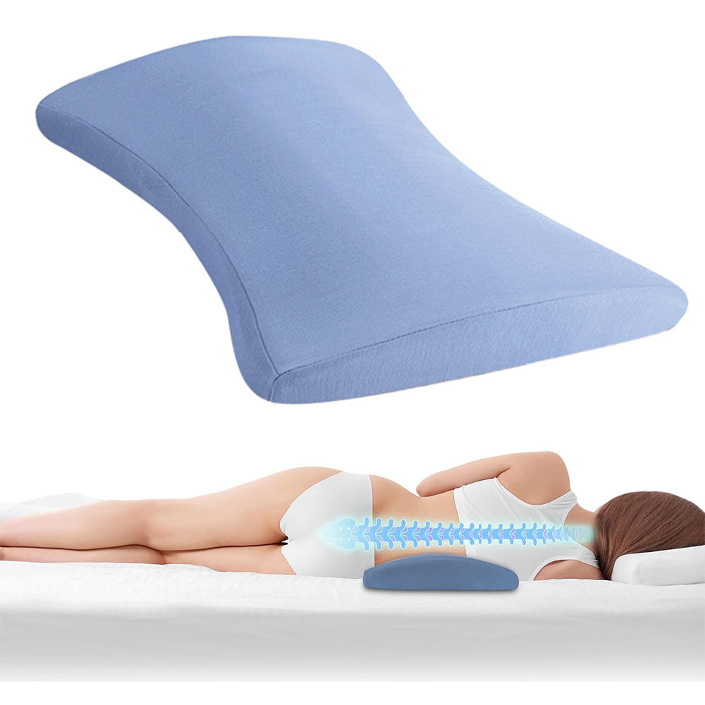 Lumbar Support Pillow for Lower Back Pain Relief with Memory Foam