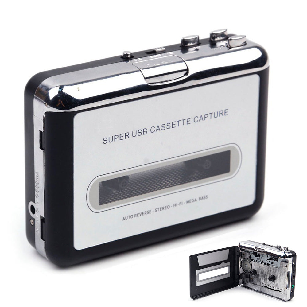 USB Cassette Tape Player Converter for MP3 Recording