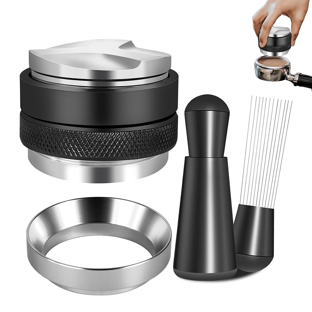 51mm Espresso Accessories Kit With Coffee Distributor And Double Head Tamper Leveler
