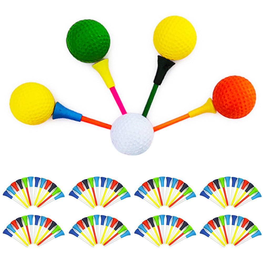 100Pcs 83mm Rubber Golf Tees for Reducing Spin and Improving Accuracy