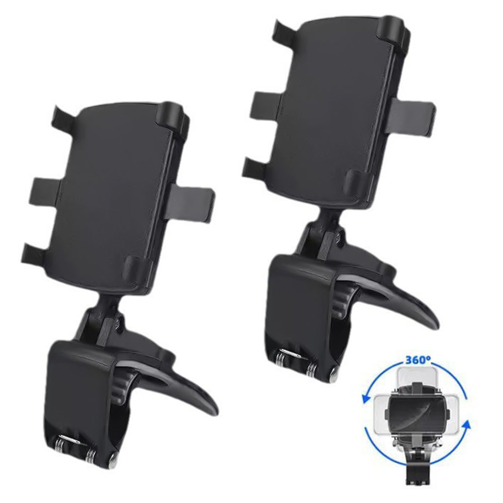 2-Pack Adjustable Car Dashboard Phone Holder Mount for Driving