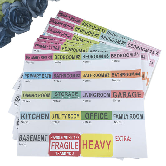 600Pcs Moving Home Removal Box and Furniture Contents Labels