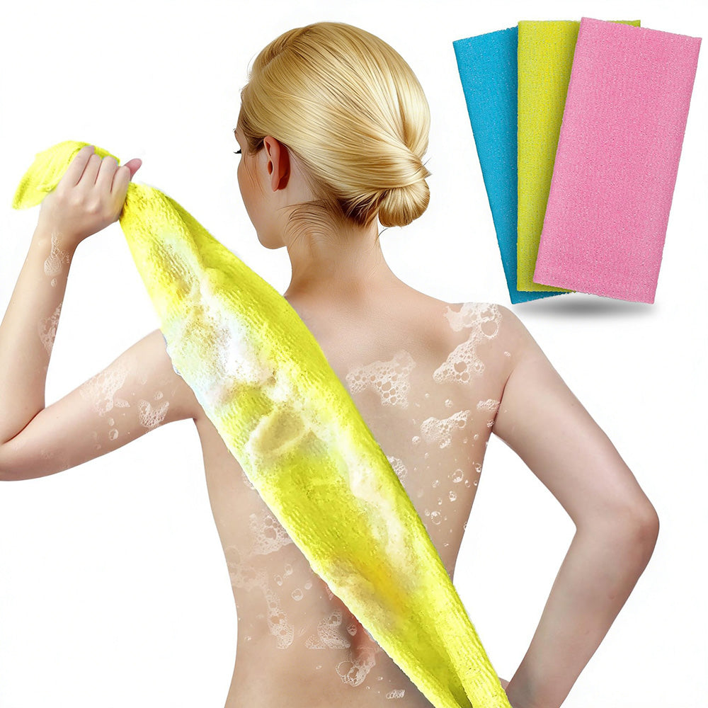 3Pcs Exfoliating Body Scrubber Back Scrubber for Shower