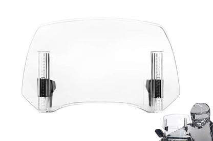 Universal Motorcycle Windshield Extension Adjustable Clip On Windscreen Deflector