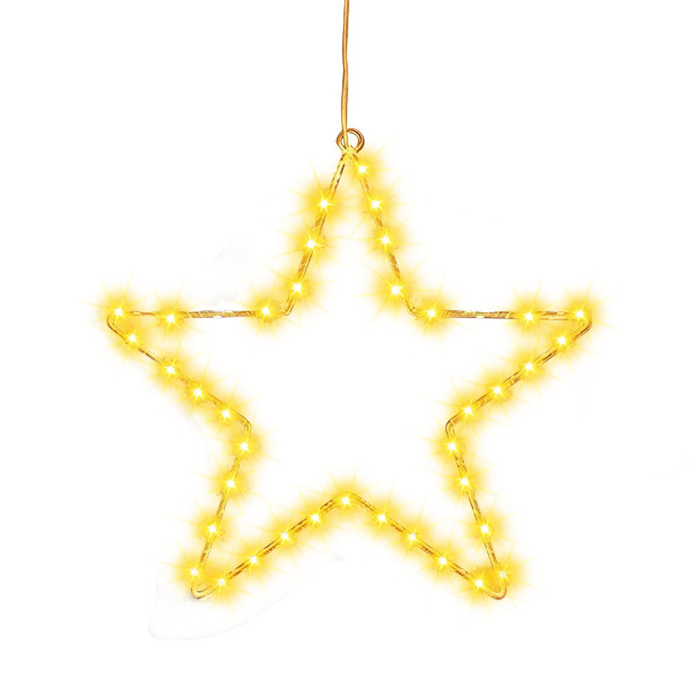 3Pcs 30CM Christmas LED Star Decoration Lights Battery Operated Christmas Decoration