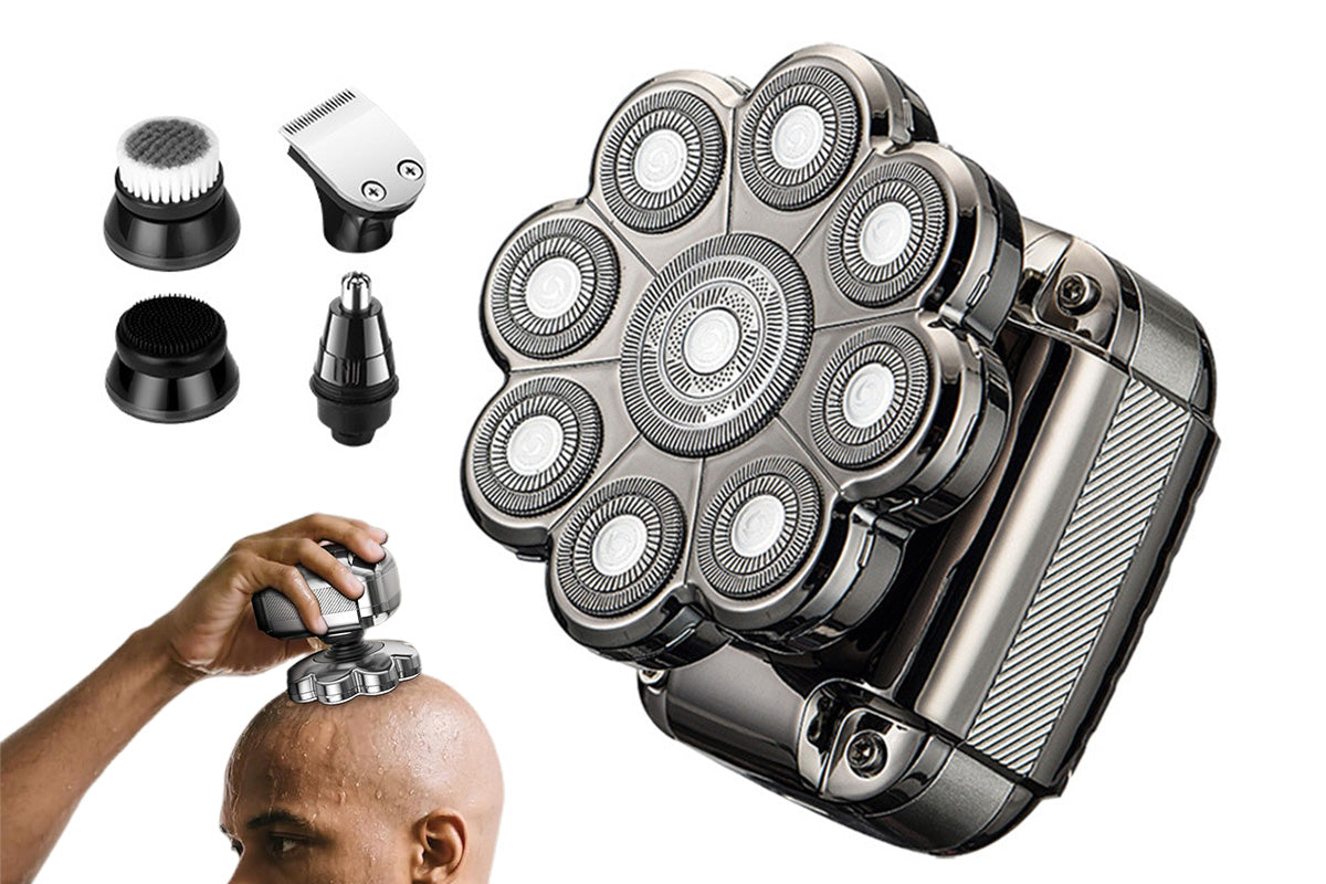Electric Shaver for Bald Head Waterproof Mens Grooming Kit