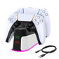 Dual PS5 Controller Fast Charging Dock with RGB Lights