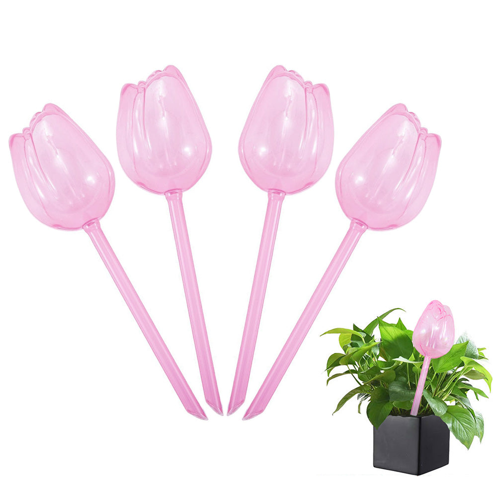 4Pcs Tulip Model Plant Watering Globes for Flower Automatic Watering
