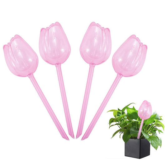4Pcs Tulip Model Plant Watering Globes for Flower Automatic Watering