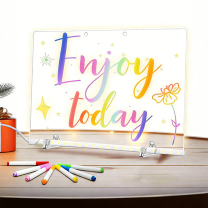 LED Glow Light Drawing Board Dry Erase Boards