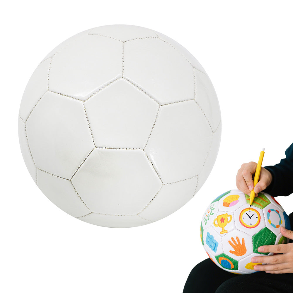 DIY Paintable White Soccer Ball Creative Sports Toy