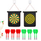 Roll Up Dartboard Set with 12 Darts Indoor Outdoor Game Toy Gift