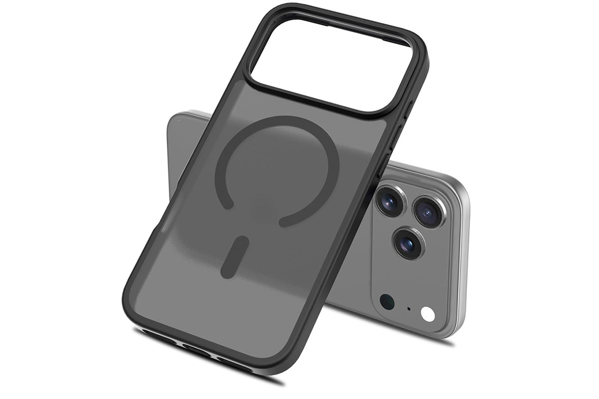 Magnetic MagSafe Phone Case for iPhone 17 Pro Max 17Air Shockproof Matte Protective Cover-Black