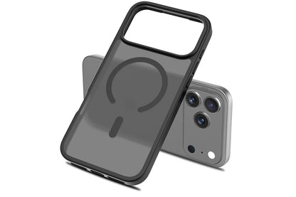 Magnetic MagSafe Phone Case for iPhone 17 Pro Max 17Air Shockproof Matte Protective Cover-Black