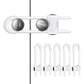 5Pcs Cabinet Locks U-Shaped Drawers Locks for Knob Handle on Door Cupboard
