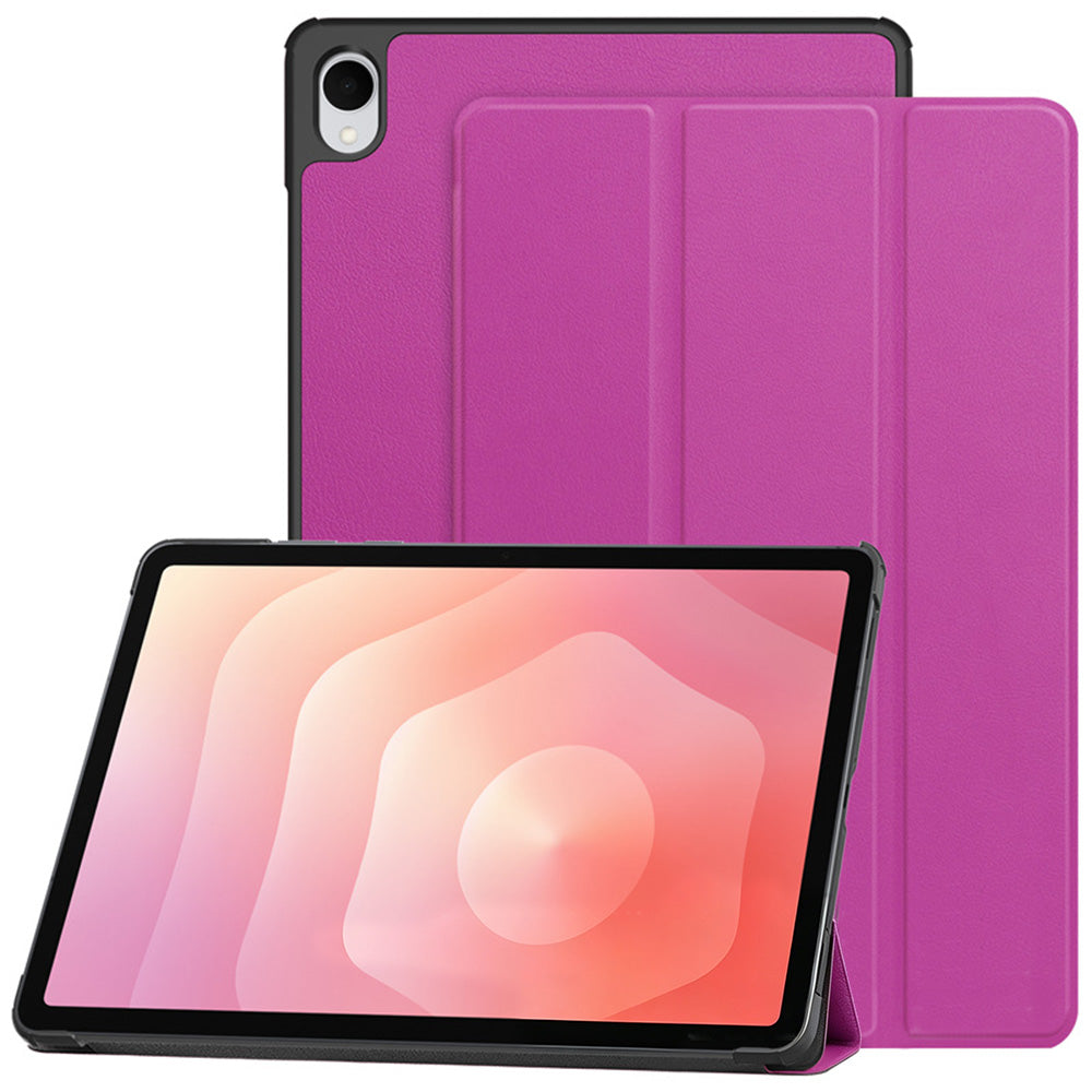 Flip Leather Stand Cover for Samsung Galaxy Tab A11 A9 Tablet Case-Purple