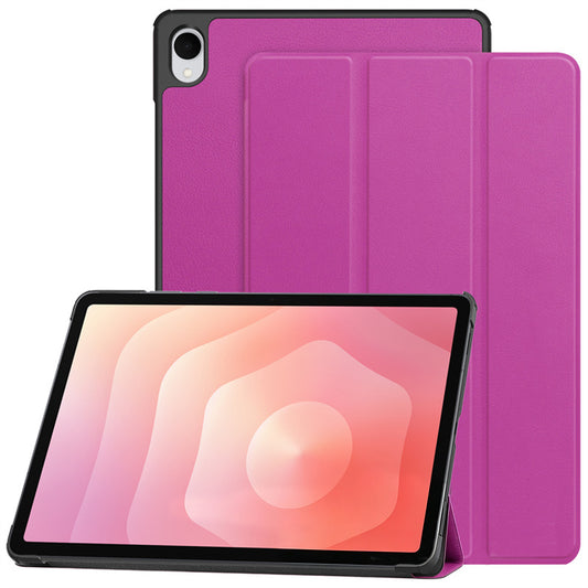 Flip Leather Stand Cover for Samsung Galaxy Tab A11 A9 Tablet Case-Purple