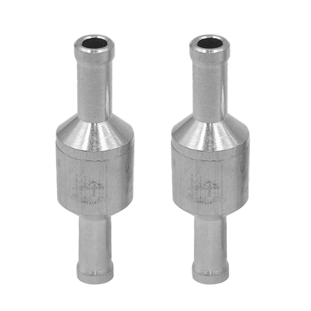 2 PCS One Way Non Return Check Valve Aluminum Alloy One Way Check Valve for Fuel Oil Water