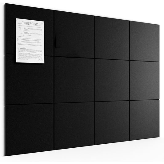 12Pcs Large Felt Bulletin Board Cork Boards for Walls Office Classroom Pin Board