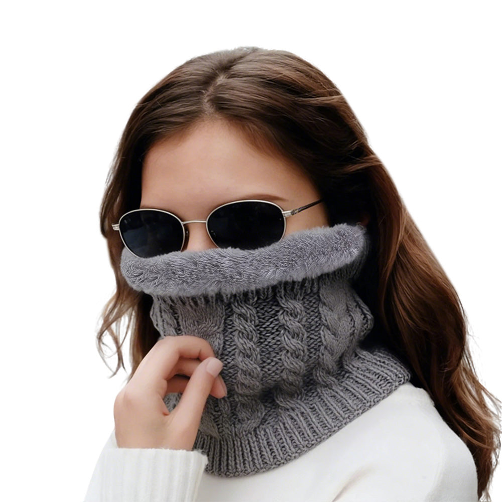 Winter Neck Gaiter Fleece Thick Neck Warmer Cover Ski Gaiters for Men Women