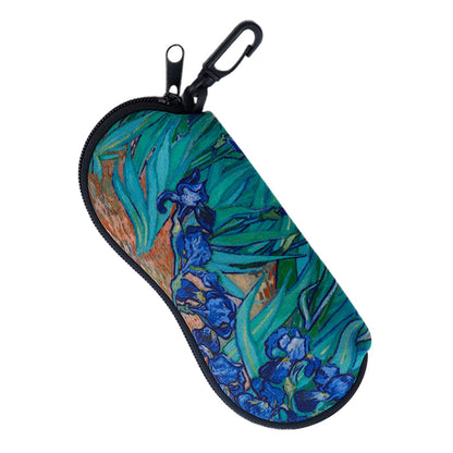 Lightweight Soft Glasses Case Scratch-Resistant Zipper Sunglasses Pouch for Travel and Commuting