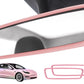 2PCS Car Rear View Mirror Protector Frame Silicone Auto Rearview Edge Protection Cover For Model 3 Model Y
