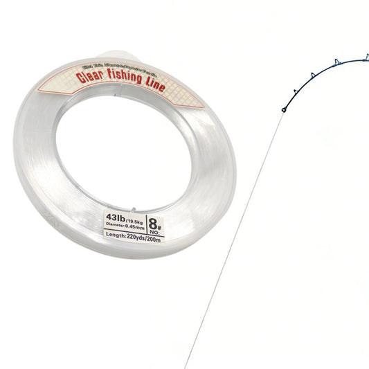 Clear Fishing Line Wire 0.45mm 200m Invisible Nylon Thread for Hanging Balloons