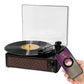 Portable Retro Bluetooth Vintage Vinyl Record Player with Speakers