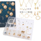 24PCS Christmas Jewelry Advent Calendar Bracelet Necklace Ring Earrings Set