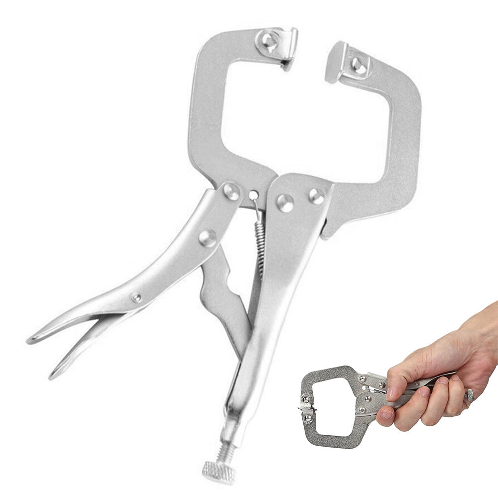 C Type Locking Pliers Large Opening Clamp for Woodworking and Welding