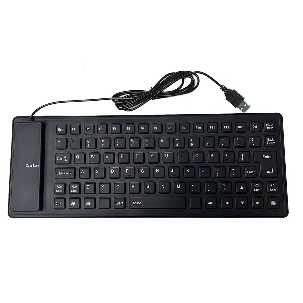 Waterproof Silicone Foldable Flexible Full Size USB Keyboard