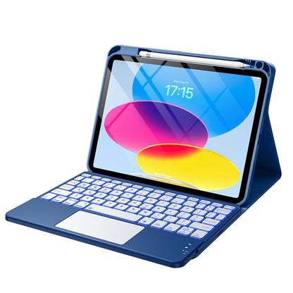 Keyboard Case with Touchpad and 7 Color Backlight for iPad 10th and 11th Gen