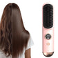 Cordless LCD Hair Straightening Brush 2-in-1 Portable Styling Tool for Travel