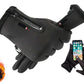 Winter Gloves Thermal Touch Screen Windproof Warm Outdoor Cold Weather for Men Women-Black