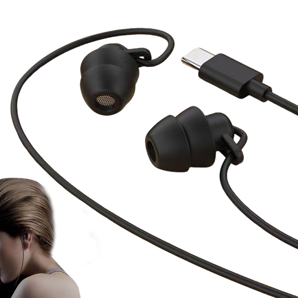 Wired Sleep Headphones in Ear Ultra Lightweight for Side Sleeper with Type C